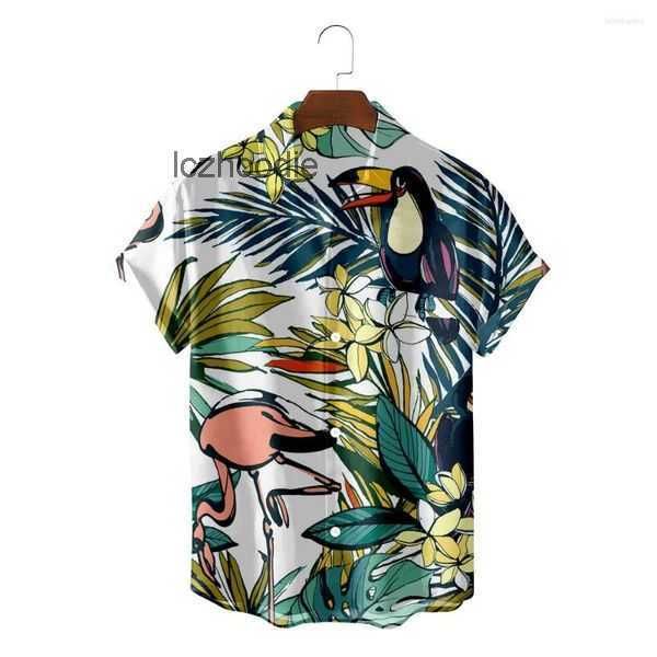 men's casual shirts summer trend loose flamingo hawaiian 2023 fashion brand streetwear versatile 3d male short sleeve blouses t 2 y0l0, White;black
men's casual shirts summer trend loose flamingo hawaiian 2023 fashion brand streetwear versatile 3d male short sleeve blouses t 2 y0l0, White;black