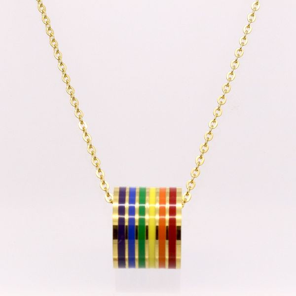 korean version of fashion personality rainbow class accessories cylindrical pendant necklace pendant wholesale stainless steel pendant for m, Silver
korean version of fashion personality rainbow class accessories cylindrical pendant necklace pendant wholesale stainless steel pendant for m, Silver