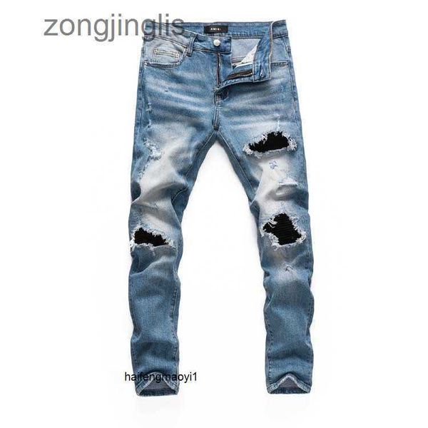 hole amirs men's jeans designer pants wear patch korean fashion men's high street brand blue micro elastic jeans trousers 2wst
hole amirs men's jeans designer pants wear patch korean fashion men's high street brand blue micro elastic jeans trousers 2wst