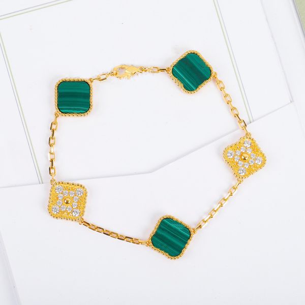 woman charm bracelets four leaf clover designer van fashion luxury jewelry women chain bracelet jk44yt, Golden;silver
woman charm bracelets four leaf clover designer van fashion luxury jewelry women chain bracelet jk44yt, Golden;silver