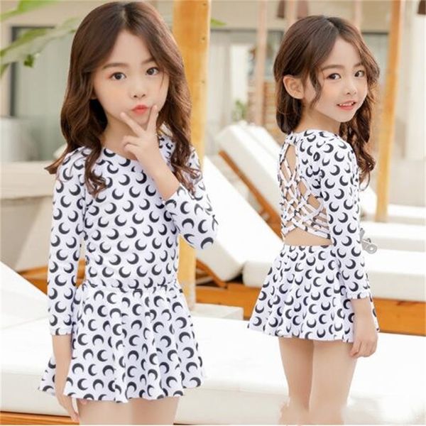 summer kids girls one piece swimwear child baby cute bikini long sleeve swimsuit moon printed beachwear jumpsuit chidren swim clothes, Blue
summer kids girls one piece swimwear child baby cute bikini long sleeve swimsuit moon printed beachwear jumpsuit chidren swim clothes, Blue
