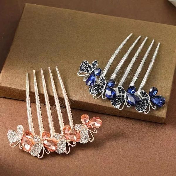 korean style rhinestone butterfly colorful hair ornament exquisite hair comb fashion headdress head accessories
korean style rhinestone butterfly colorful hair ornament exquisite hair comb fashion headdress head accessories