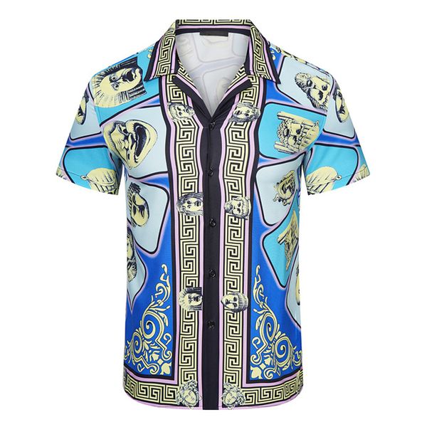 men's casual beach shirts men summer short sleeve silk bowling shirt man cardigan blouse fashion hawaii floral print luxury designer dr, White;black
men's casual beach shirts men summer short sleeve silk bowling shirt man cardigan blouse fashion hawaii floral print luxury designer dr, White;black