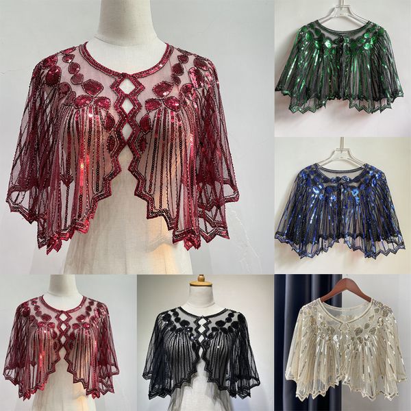 shawls women's 1920s shawl beaded sequin deco evening cape bolero flapper cover up gatsby themed and wedding party shawl 230428, Blue;gray
shawls women's 1920s shawl beaded sequin deco evening cape bolero flapper cover up gatsby themed and wedding party shawl 230428, Blue;gray