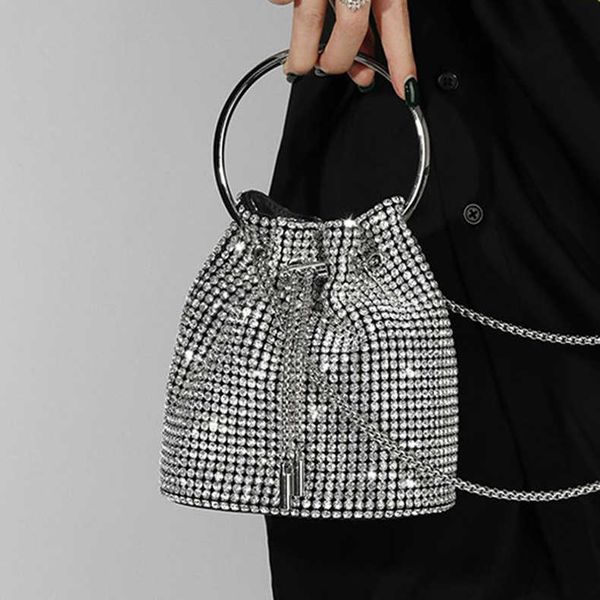 shoulder bags new in evening 2023 handbags for women metallic silver bucket rhinestone bag clutches sac a main femme chain small 230426
shoulder bags new in evening 2023 handbags for women metallic silver bucket rhinestone bag clutches sac a main femme chain small 230426