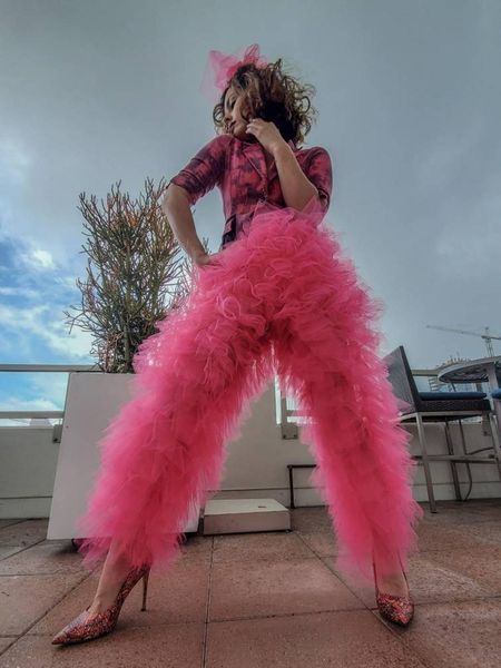 women's pants s womens tulle solid color patchwork multi layer ruffle yarn high waist female trousers fashion streetwear 230428, Black;white
women's pants s womens tulle solid color patchwork multi layer ruffle yarn high waist female trousers fashion streetwear 230428, Black;white