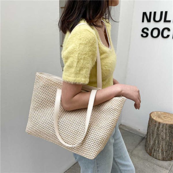 nxy large capacity weave tote for women summer vacation beach straw bag pu pacthwork shopper shoulder travel female handbags 230424
nxy large capacity weave tote for women summer vacation beach straw bag pu pacthwork shopper shoulder travel female handbags 230424