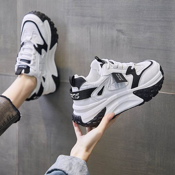 women platform sneakers shoes spring lightweight shoes round toe lace up skateboard shoes zapatillas mujer, Black
women platform sneakers shoes spring lightweight shoes round toe lace up skateboard shoes zapatillas mujer, Black