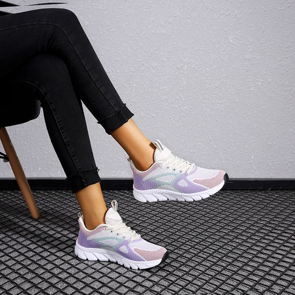 mesh breathable sneakers for women 2023 spring colorful geometric shoestrainers walking running shoes zapatos mujer, Black
mesh breathable sneakers for women 2023 spring colorful geometric shoestrainers walking running shoes zapatos mujer, Black