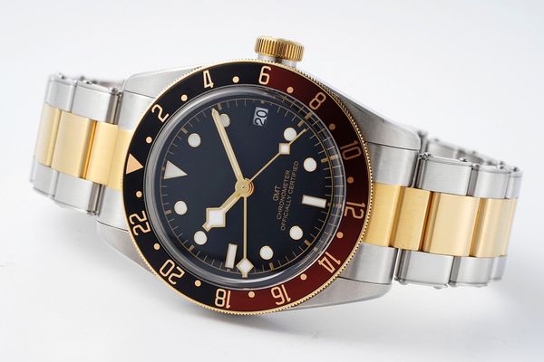 men's watch carrying 2813 china super movement fully automatic winding dial 41mm between gold stainless steel case sapphire super lumin, Slivery;brown
men's watch carrying 2813 china super movement fully automatic winding dial 41mm between gold stainless steel case sapphire super lumin, Slivery;brown