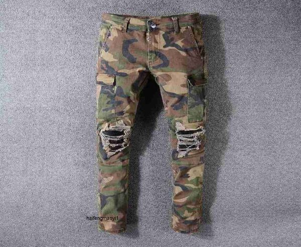 fit2544322 amirs 536 high elastic street fashion brand multi slim pocket jeans patch camouflage hole, Blue
fit2544322 amirs 536 high elastic street fashion brand multi slim pocket jeans patch camouflage hole, Blue
