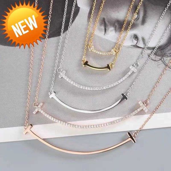 original box fashion brand t pendant smile necklace womens love couple diamond paved designer jewelry on neck christmas gifts for women acce, Silver
original box fashion brand t pendant smile necklace womens love couple diamond paved designer jewelry on neck christmas gifts for women acce, Silver