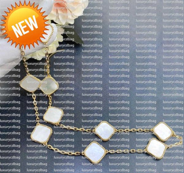 45cm - classic 10 motifs pendant necklaces agate four leaf clover necklace ten flowers pendant mother-of-pearl for women girl valentine', Silver
45cm - classic 10 motifs pendant necklaces agate four leaf clover necklace ten flowers pendant mother-of-pearl for women girl valentine', Silver