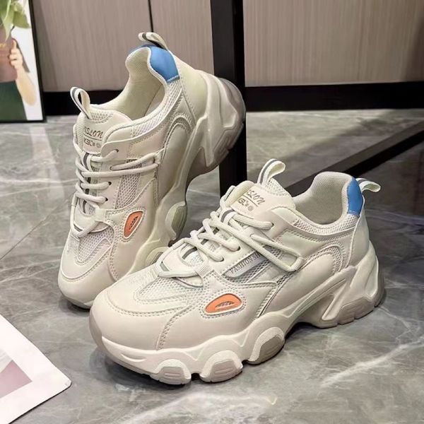chunky sneakers women fashion thick sole sport platform shoes spring girls casual breathable lace-up flats dad shoes, Black
chunky sneakers women fashion thick sole sport platform shoes spring girls casual breathable lace-up flats dad shoes, Black