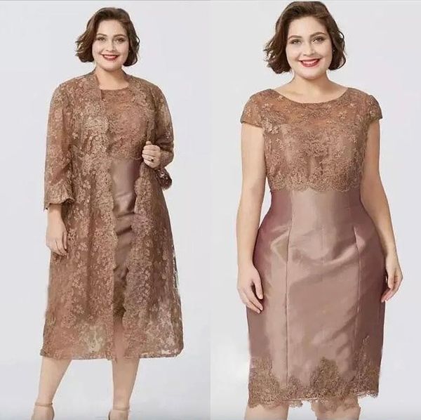 modest 2023 elegant tea length mother of the bride dresses with jacket lace appliqued wedding guest dress plus size evening gowns, Black;red
modest 2023 elegant tea length mother of the bride dresses with jacket lace appliqued wedding guest dress plus size evening gowns, Black;red