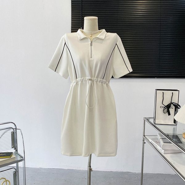 high end loose fitting and slimming dress 2023 summer sports style zipper design with contrast color skirt for women's clothing ph9y, Black;gray
high end loose fitting and slimming dress 2023 summer sports style zipper design with contrast color skirt for women's clothing ph9y, Black;gray