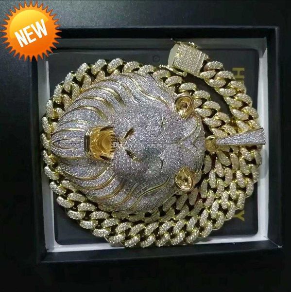 mens jewelry hip hop iced out pendant luxury designer necklace bling diamond cuban link chain big pendants lion animal rapper accessories34, Silver
mens jewelry hip hop iced out pendant luxury designer necklace bling diamond cuban link chain big pendants lion animal rapper accessories34, Silver