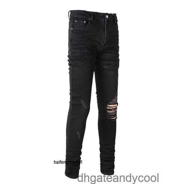 denim jeans designer pants man amr fashion brand high-end ripped jeans black stretch slim amirs small straight leg pants high street youth 3, Blue
denim jeans designer pants man amr fashion brand high-end ripped jeans black stretch slim amirs small straight leg pants high street youth 3, Blue