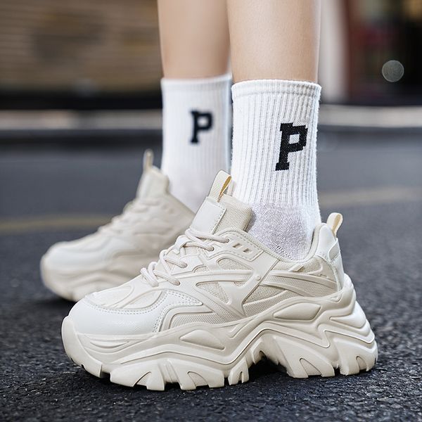 dad chunky sneakers casual vulcanized shoes woman high platform sneakers female lace up basket sneakers zapatos mujer, Black
dad chunky sneakers casual vulcanized shoes woman high platform sneakers female lace up basket sneakers zapatos mujer, Black