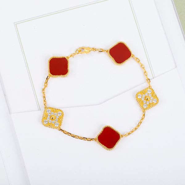 woman charm bracelets four leaf clover designer van fashion luxury jewelry women chain bracelet jk44ytty, Golden;silver
woman charm bracelets four leaf clover designer van fashion luxury jewelry women chain bracelet jk44ytty, Golden;silver