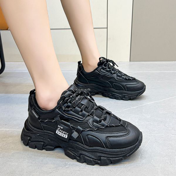 women shoes chunky sneakers fashion white ladies shoes trainer platform sneaker womens platform shoes tenis de mujer, Black
women shoes chunky sneakers fashion white ladies shoes trainer platform sneaker womens platform shoes tenis de mujer, Black