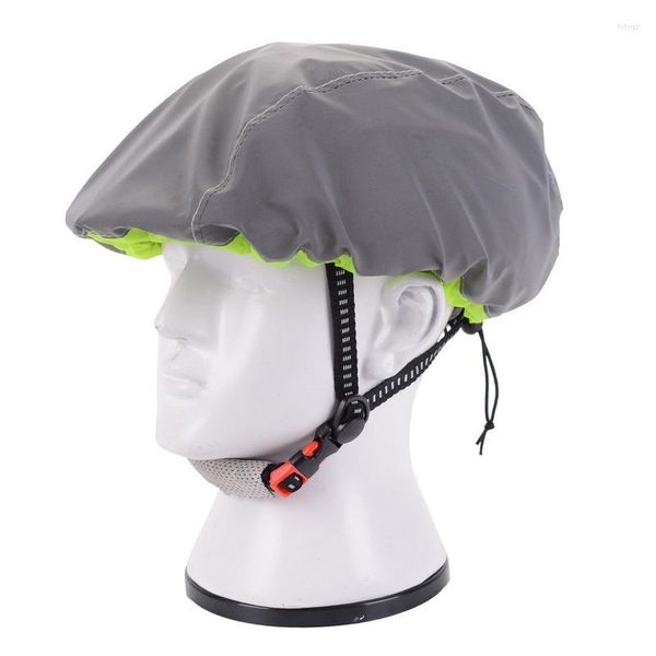 Image of Cycling Caps Bike Helmets Cover Reflective Waterproof Bicycle Rain Windproof Dustproof Water Ride Gear