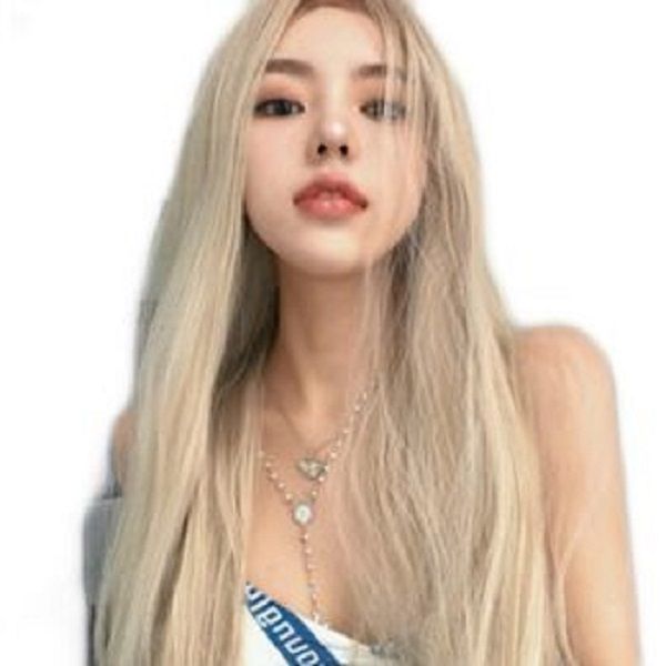 wig women europe and united states fashion long straight hair light gold chemical fiber headgear, Black
wig women europe and united states fashion long straight hair light gold chemical fiber headgear, Black