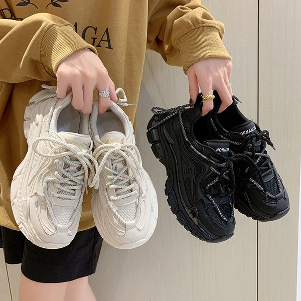 split leather platform shoes women chunky sneakers shoes spring thick-soled ladies sneakers trend girl shoes students, Black
split leather platform shoes women chunky sneakers shoes spring thick-soled ladies sneakers trend girl shoes students, Black