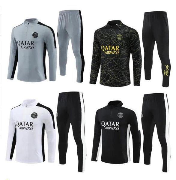 23 24 psgs mbappe soccer tracksuit 2023 2024 classic style paris training suit half pull long sleeve sergio ramos verratti icardi kids footb, Black
23 24 psgs mbappe soccer tracksuit 2023 2024 classic style paris training suit half pull long sleeve sergio ramos verratti icardi kids footb, Black