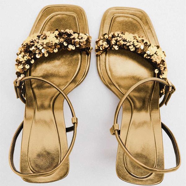 new sandals gold sequin heeled women fashion squared toe high heels woman bing wedding shoes luxury sandal slingbacks 230406, Black
new sandals gold sequin heeled women fashion squared toe high heels woman bing wedding shoes luxury sandal slingbacks 230406, Black