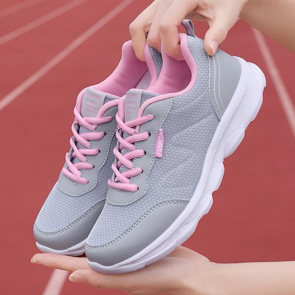 sneakers women shoes fashion casual breathable walking platform shoes tenis femini girls sneaker running sports shoes, Black