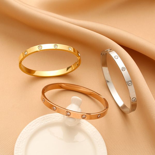 fashion love bracelet ladies rose gold silver lady bangle titanium steel screw screwdriver diamond luxury designer jewelry womens mens brace, Black
fashion love bracelet ladies rose gold silver lady bangle titanium steel screw screwdriver diamond luxury designer jewelry womens mens brace, Black