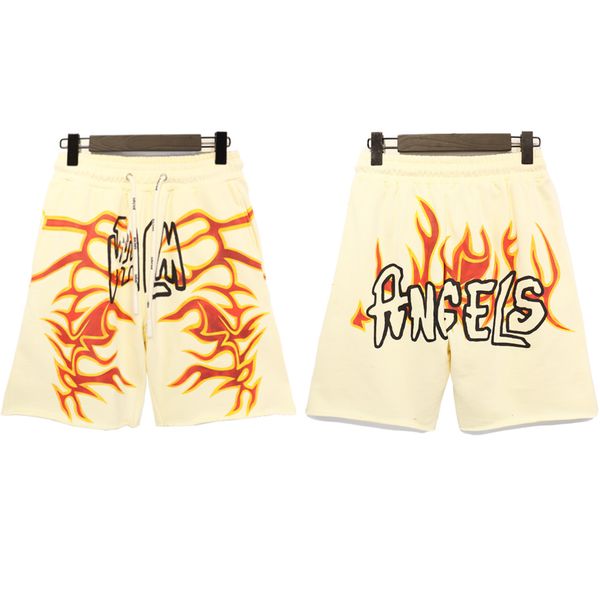 high street men casual vintage loose drawstring palm flame print cotton blend shorts, White;black
high street men casual vintage loose drawstring palm flame print cotton blend shorts, White;black