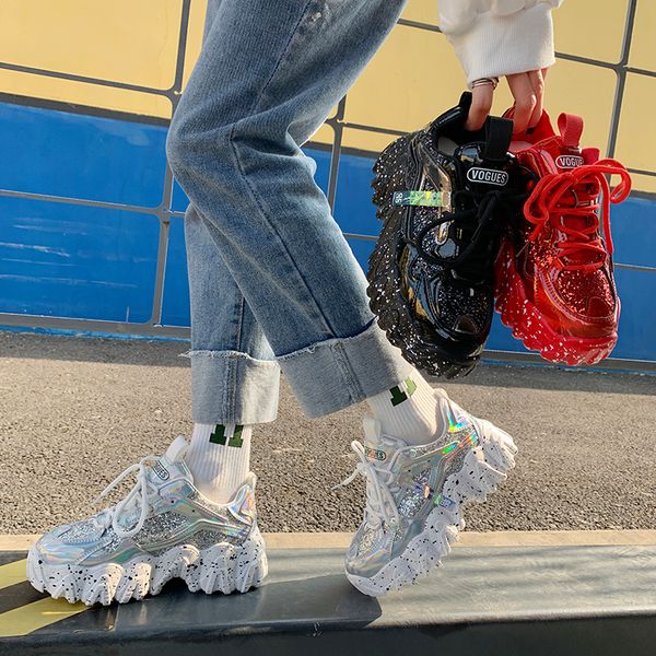 sneakers women spring 2023 fashion sequined cloth bling breathable round toe leisure chunky women shoes tenis femini, Black
sneakers women spring 2023 fashion sequined cloth bling breathable round toe leisure chunky women shoes tenis femini, Black