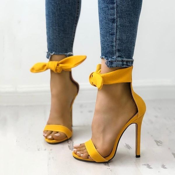 pink yellow suede high heel sandals ankle big bowknot gladiator sandal shoes single strap thin heel pumps, Black
pink yellow suede high heel sandals ankle big bowknot gladiator sandal shoes single strap thin heel pumps, Black