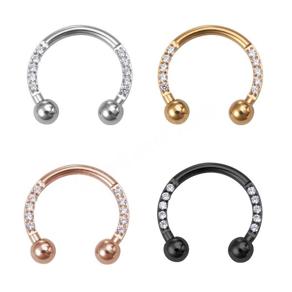 crystal hoop nose ring septum piercing lip ring stainless steel ear cartilage earrings tragues daith helix stud body jewelry, Silver
crystal hoop nose ring septum piercing lip ring stainless steel ear cartilage earrings tragues daith helix stud body jewelry, Silver