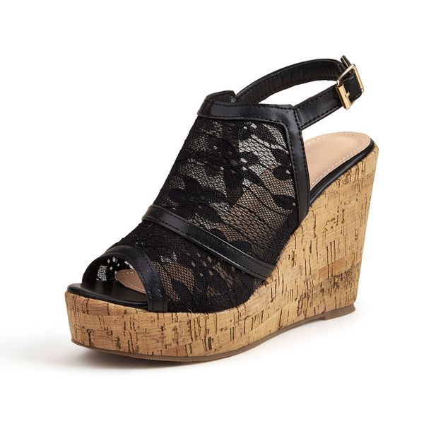 platform women sandals summer elegant lace high heel shoes for women fashion wedge sandals woman plus size party pumps wsh4572, Black
platform women sandals summer elegant lace high heel shoes for women fashion wedge sandals woman plus size party pumps wsh4572, Black
