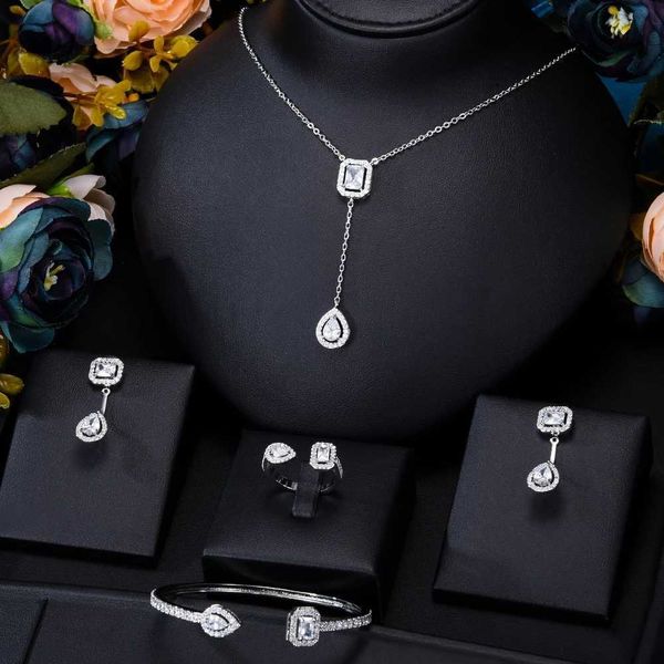 Link, Chain SIMPLE Luxury 4pc Geometric Jewelry Sets For Women Wedding Cubic Zirconia CZ Dubai Bridal Jewelry Set
Link, Chain SIMPLE Luxury 4pc Geometric Jewelry Sets For Women Wedding Cubic Zirconia CZ Dubai Bridal Jewelry Set