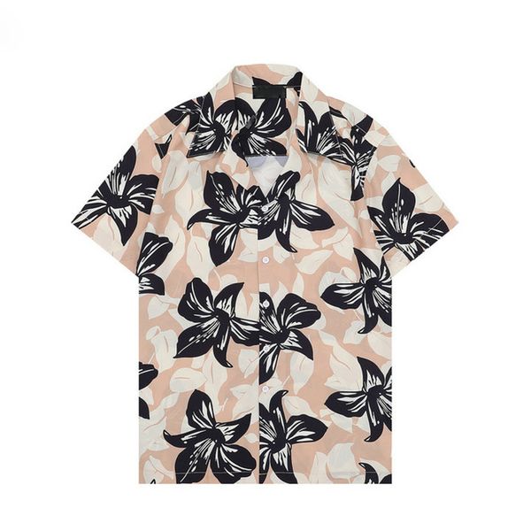 men's casual beach shirts men summer short sleeve silk bowling shirt man cardigan blouse fashion hawaii floral print luxury designer dr, White;black
men's casual beach shirts men summer short sleeve silk bowling shirt man cardigan blouse fashion hawaii floral print luxury designer dr, White;black