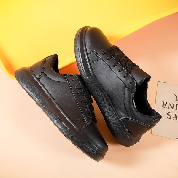 white shoes woman sneakers vulcanized shoes lover lace-up casual shoes plus size 35-45 breathable walking men flats, Black
white shoes woman sneakers vulcanized shoes lover lace-up casual shoes plus size 35-45 breathable walking men flats, Black