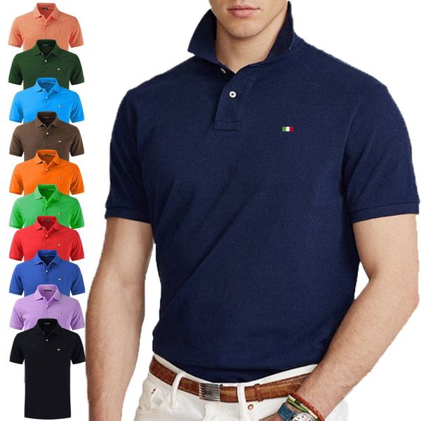 men's polos 100% cotton summer flag embroidery tees mens shirts short sleeve casual male fashion 230428, White;black
men's polos 100% cotton summer flag embroidery tees mens shirts short sleeve casual male fashion 230428, White;black