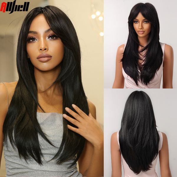 black long synthetic wigs with bangs layered straight wigs heat resistant for black women afro party cosplay natural female wigf
black long synthetic wigs with bangs layered straight wigs heat resistant for black women afro party cosplay natural female wigf