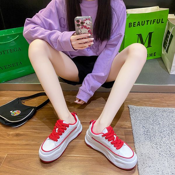 sneakers women shoes platform fashion lace-up height increase casual vulcanize bottom canvas shoes zapatillas mujer, Black
sneakers women shoes platform fashion lace-up height increase casual vulcanize bottom canvas shoes zapatillas mujer, Black