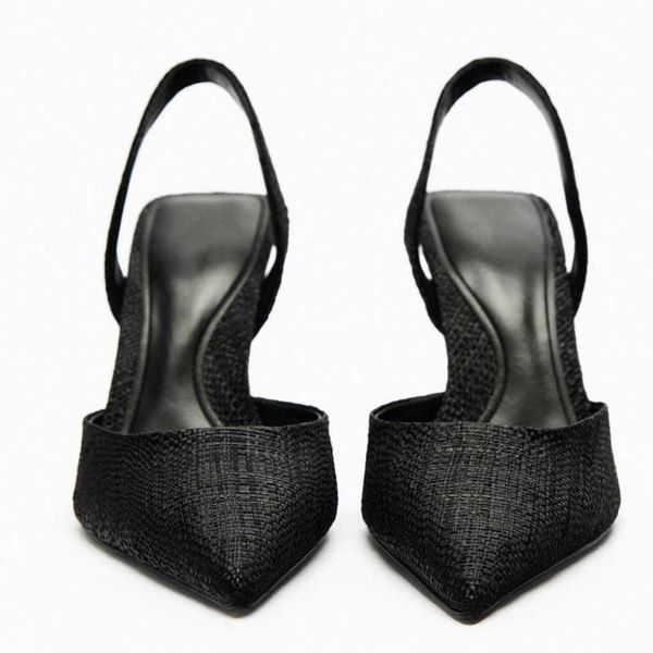 new sandals women high heels summer heeled pointed toe slingback pumps office lady pump shoes female plus size black stilettos 230406
new sandals women high heels summer heeled pointed toe slingback pumps office lady pump shoes female plus size black stilettos 230406