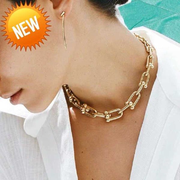 new hiphop necklace vintage metal chain chokers necklaces for women u shape chain necklace punk jewelry gothic colliers, Silver
new hiphop necklace vintage metal chain chokers necklaces for women u shape chain necklace punk jewelry gothic colliers, Silver