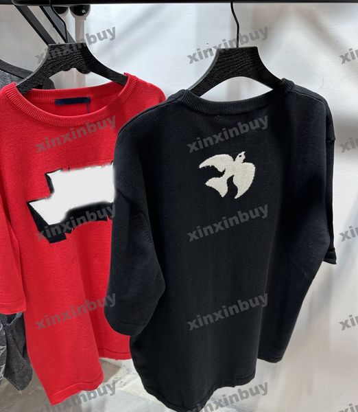 xinxinbuy men designer tee t shirt 23ss peace dove knitted short sleeve cotton women black white grey green xs-2xl, Black;brown
xinxinbuy men designer tee t shirt 23ss peace dove knitted short sleeve cotton women black white grey green xs-2xl, Black;brown