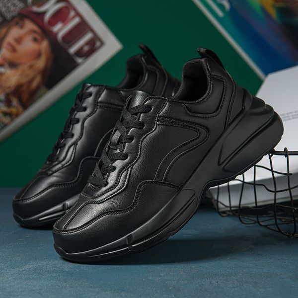 women shoes lace up breathable men platform sneakers casual black gym running shoes couple flat footwear
women shoes lace up breathable men platform sneakers casual black gym running shoes couple flat footwear