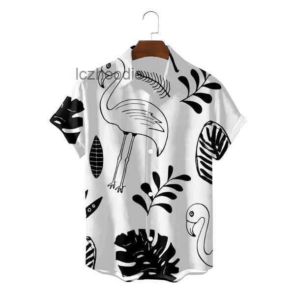 men's casual shirts summer trend loose flamingo hawaiian 2023 fashion brand streetwear versatile 3d male short sleeve blouses t 16 bux2, White;black
men's casual shirts summer trend loose flamingo hawaiian 2023 fashion brand streetwear versatile 3d male short sleeve blouses t 16 bux2, White;black
