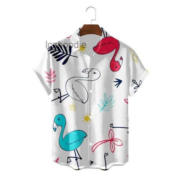 men's casual shirts summer trend loose flamingo hawaiian 2023 fashion brand streetwear versatile 3d male short sleeve blouses t 6 oeh9, White;black
men's casual shirts summer trend loose flamingo hawaiian 2023 fashion brand streetwear versatile 3d male short sleeve blouses t 6 oeh9, White;black