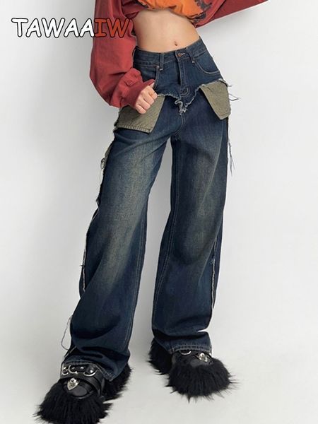 women's shorts tawaaiw american retro mom jeans wide leg pants distressed patchwork boyfriend for women denim trousers korean fashion 2, White;black
women's shorts tawaaiw american retro mom jeans wide leg pants distressed patchwork boyfriend for women denim trousers korean fashion 2, White;black